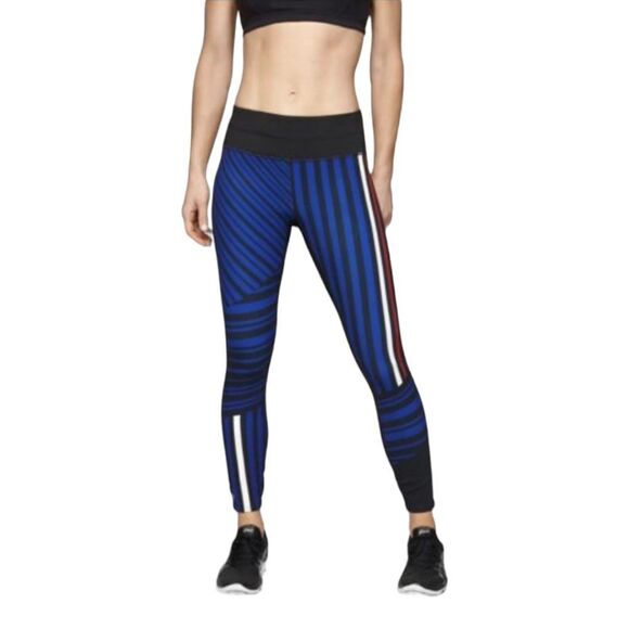 Athleta Pants - Athleta Sketch Sonar‎ Red White & Blue Leggings Sz S